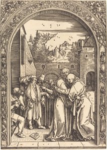 Joachim och Anna vid Gyllene porten av Albrecht Dürer
