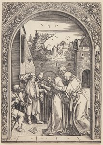 Joachim och St. Ann möts vid Golden Gate av Albrecht Dürer