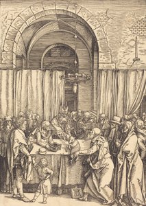 Joachims erbjudande avvisades, c. 15041505. av Albrecht Dürer