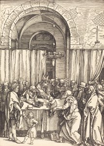 Joachims erbjudande avvisades, c. 15041505. av Albrecht Dürer