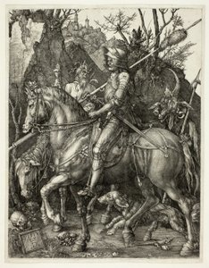 Riddare, Döden och Djävulen av Albrecht Dürer