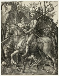 Riddare, Döden och Djävulen av Albrecht Dürer