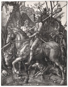 Riddare, Döden och Djävulen av Albrecht Dürer