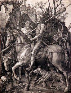 Riddaren, döden och djävulen av Albrecht Dürer