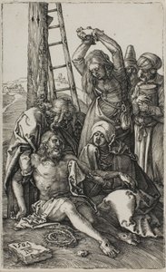 Kristi klagan, från The Engraved Passion av Albrecht Dürer