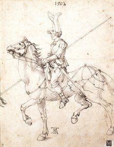 Lancer till häst, 1502 av Albrecht Dürer