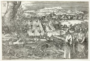 Landskap med kanon (Den stora kanonen) av Albrecht Dürer
