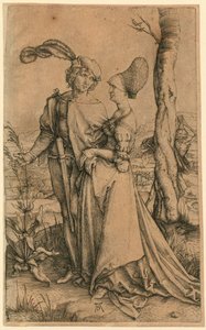 Det älskande paret och döden av Albrecht Dürer
