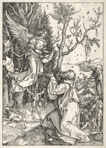 Jungfruns liv: Joachim och ängeln, ca. 1504. av Albrecht Dürer