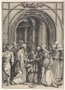 Jungfruns liv:  Jungfruns och S:t Josefs äktenskap av Albrecht Dürer