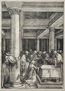 Jungfruns liv: Presentation av Jesus i templet, 1504-1505. av Albrecht Dürer