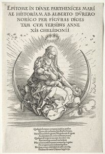 Jungfruns liv: Titelsida av Albrecht Dürer