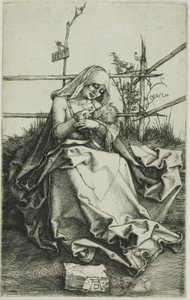 Madonna på en gräsbank av Albrecht Dürer