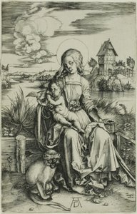 Madonna med apan av Albrecht Dürer