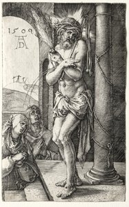 Man av sorger vid kolonnen av Albrecht Dürer