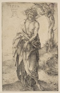 Man av sorger med händerna bundna, 1512. av Albrecht Dürer