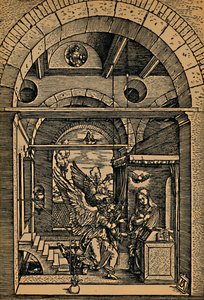 Maria Verkundigung, Bebådelsen, c1503. av Albrecht Dürer