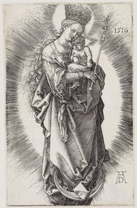 Maria med spira och stjärnkrona av Albrecht Dürer
