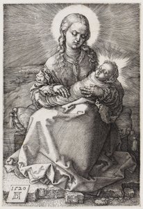 Maria med det spädbarnet i famnen av Albrecht Dürer