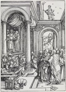 Marias besök i templet av Albrecht Dürer