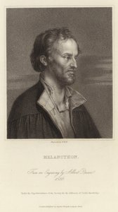 Melancthon - tysk reformator och kollaboratör med Martin Luther (1497 1560) av Albrecht Dürer