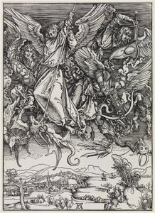 Michaels kamp mot draken av Albrecht Dürer