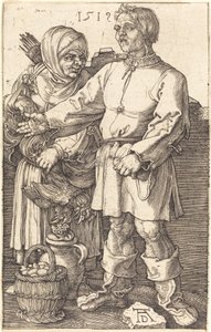 Bondepar på marknaden av Albrecht Dürer