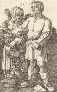 Bondepar på marknaden, 1519. av Albrecht Dürer