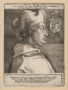 Porträtt av kardinal Albrecht av Brandenburg av Albrecht Dürer