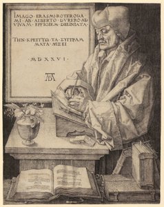 Porträtt av Erasmus av Rotterdam av Albrecht Dürer