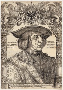 Porträtt av kejsar Maximilian I av Albrecht Dürer