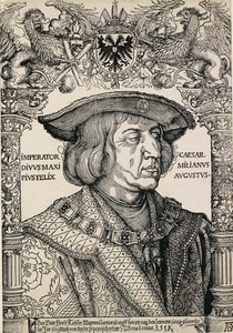 Porträtt av kejsar Maximilian I, c1519 av Albrecht Dürer