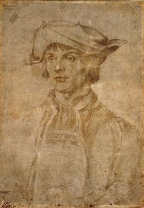 Porträtt av Lucas van Leyden, 1521. av Albrecht Dürer