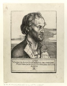 Porträtt av Philip Melanchthon, 1526 av Albrecht Dürer