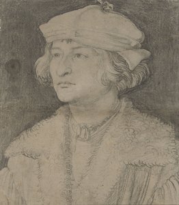 Porträtt av en ung man med hatt, ca 1506 av Albrecht Dürer