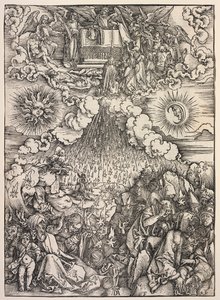 Johannes uppenbarelse: Öppnande av det sjätte inseglet av Albrecht Dürer