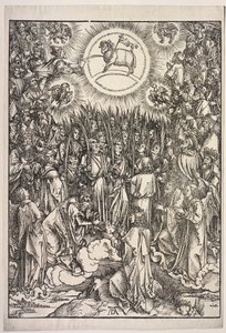 Johannes uppenbarelse: Lammets tillbedjan av Albrecht Dürer