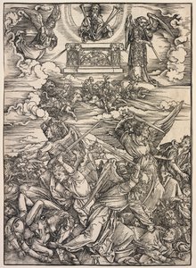 Johannes uppenbarelse: The Four Destroying Angels, 1511. av Albrecht Dürer