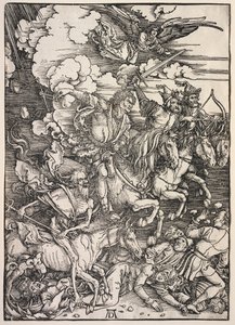 Johannes uppenbarelse: De fyra ryttarna, 1511. av Albrecht Dürer