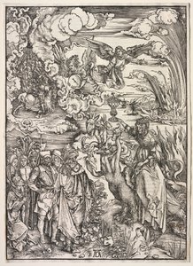 Johannes uppenbarelse: The Woman of Babylon, 1511. av Albrecht Dürer
