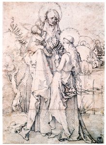 Sankta Anna med barnet och Jungfru Maria, c1500 av Albrecht Dürer