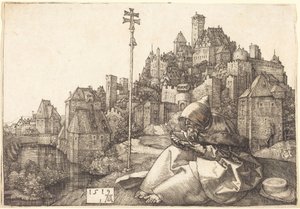 Läsning om den helige Antonius av Albrecht Dürer