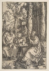 Saint Anthony och Saint Paul i öknen, ca. 1503. av Albrecht Dürer