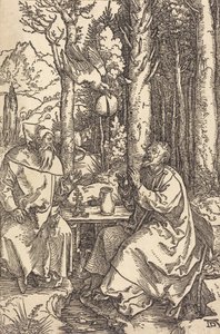 Saint Anthony och Saint Paul i vildmarken, ca. 1504. av Albrecht Dürer