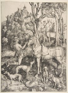 Saint Eustace, ca. 1501. av Albrecht Dürer