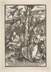 Saint Francis tar emot Stigmata, ca. 1503. av Albrecht Dürer