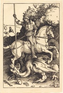 Saint George dödar draken av Albrecht Dürer