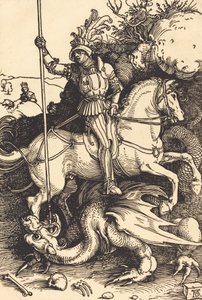 Saint George Killing the Dragon, 15011504. av Albrecht Dürer