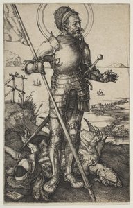 Saint George Standing, ca. 1502. av Albrecht Dürer