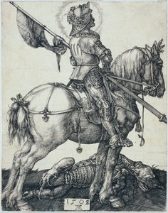 Sankt Georg till häst (Bartsch 54) av Albrecht Dürer